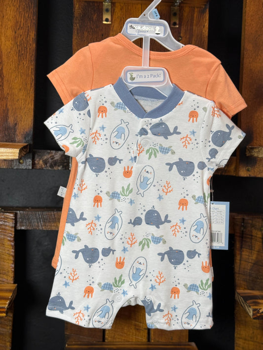 MAMELUCO DUCK.DUCK 2 PIEZAS TALLA 3 6M