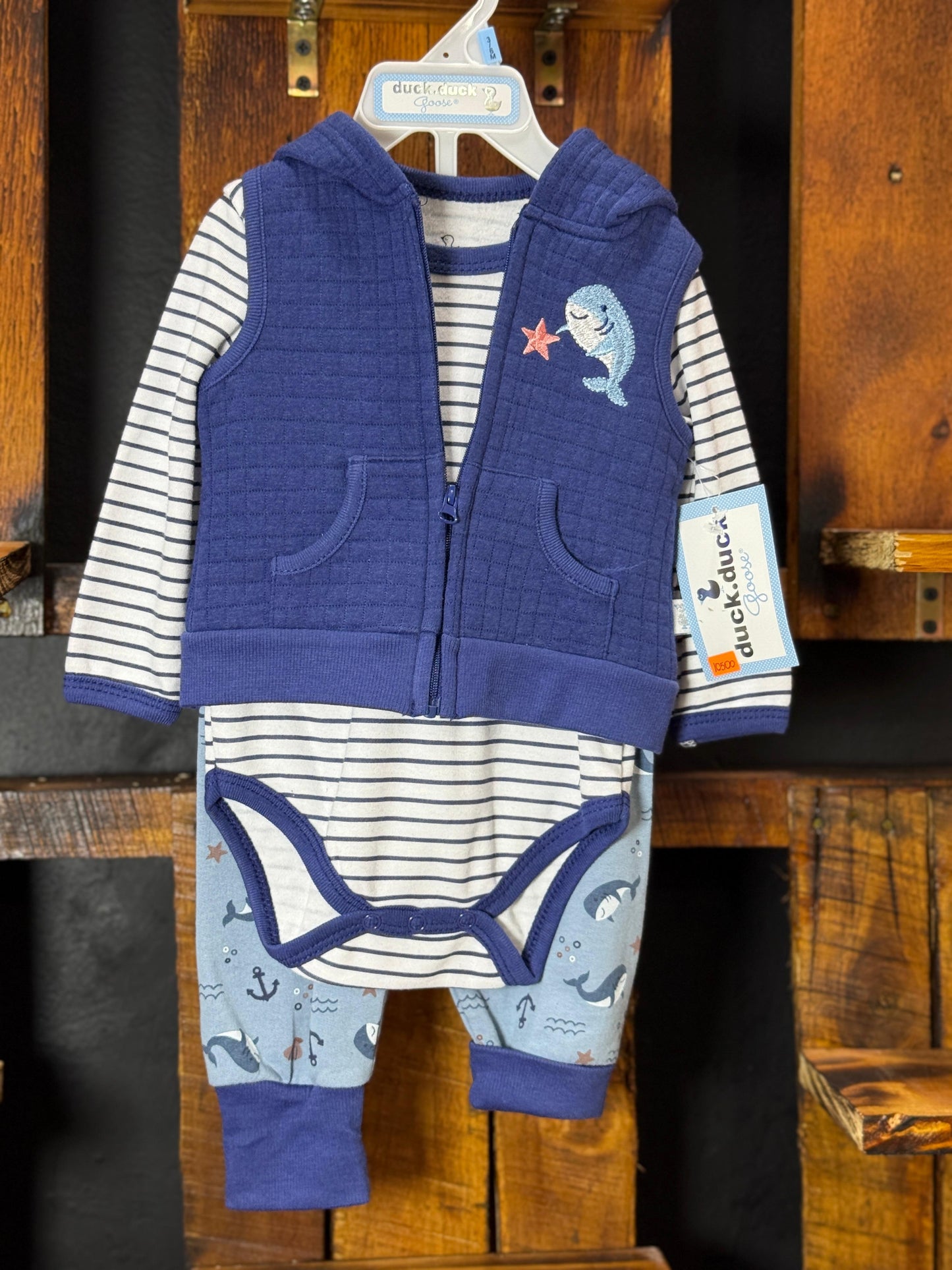 JUEGO DUCK.DUCK 3 PIEZAS TALLA 3 6M