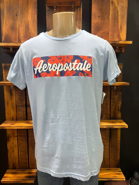 CAMISETA AEROPOSTALE CELESTE TALLA L