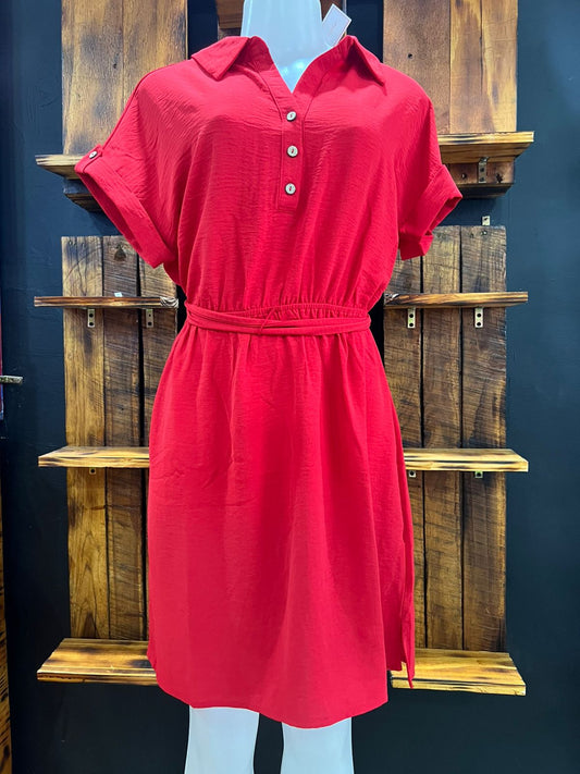 VESTIDO ROJO TALLA M