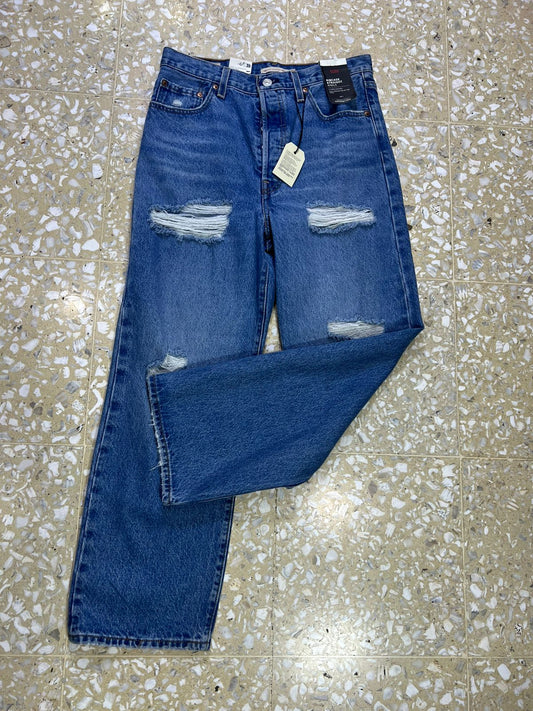 PANTALON LEVIS RIBCAGE STRAIGHT ANKLE TALLA 29 X 27