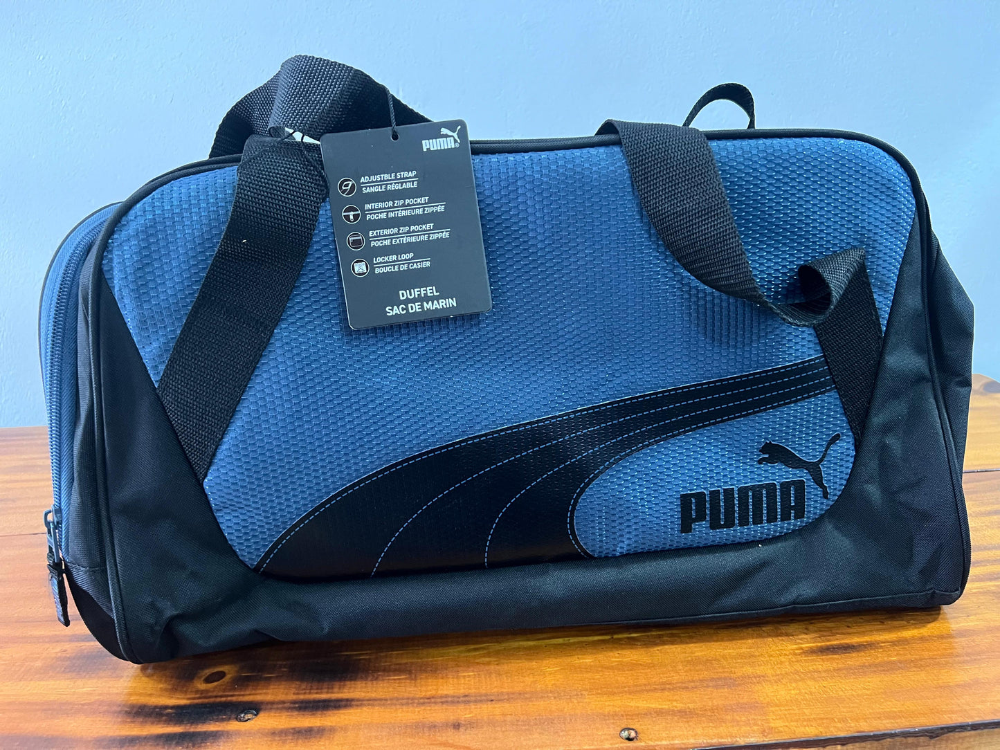 SALVEQUE DEPORTIVO PUMA AZUL CON NEGRO